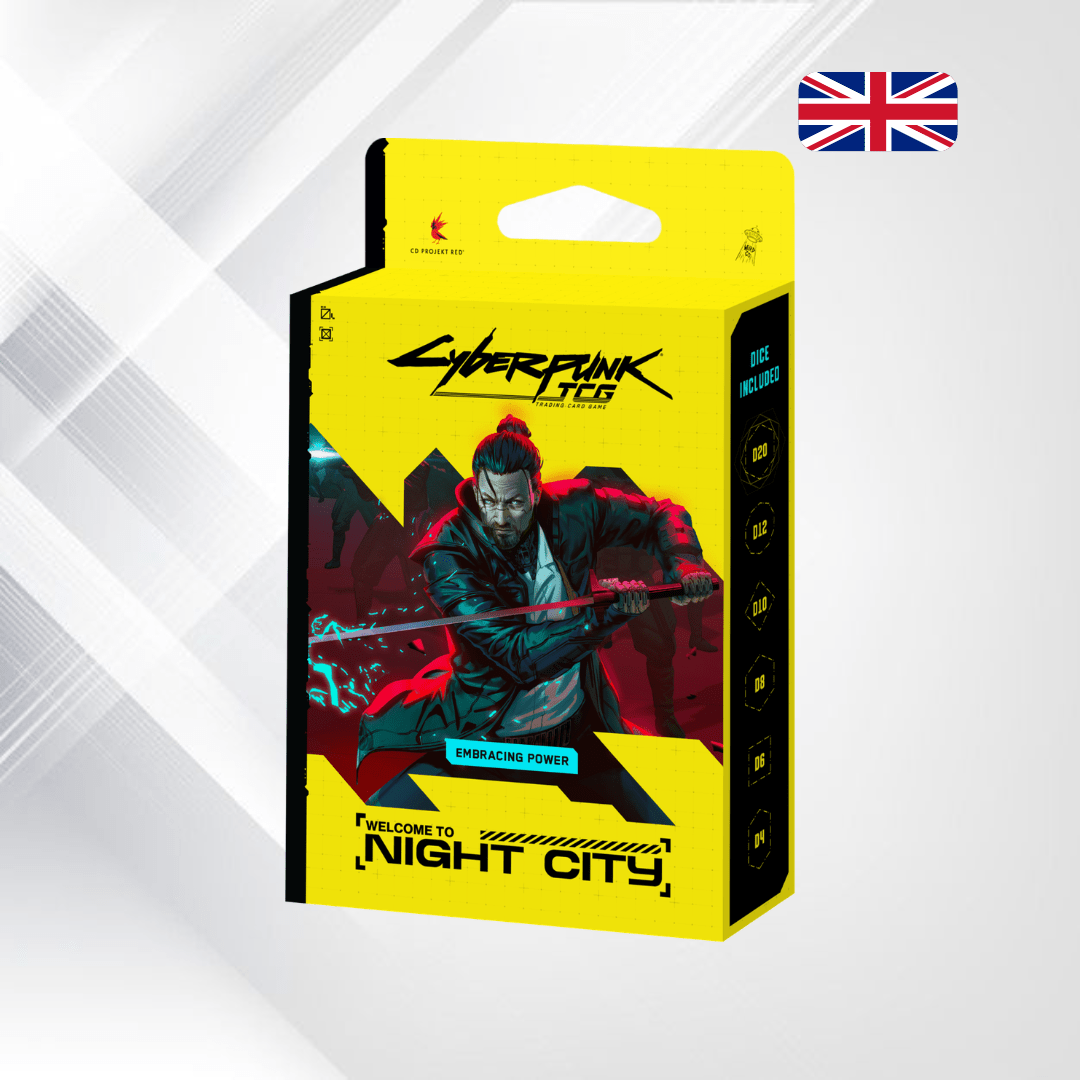 Cyberpunk TCG: Welcome to Night City – Starter Deck – Embracing Power (Arasaka Deck) [PREORDER] - Senpai Store
