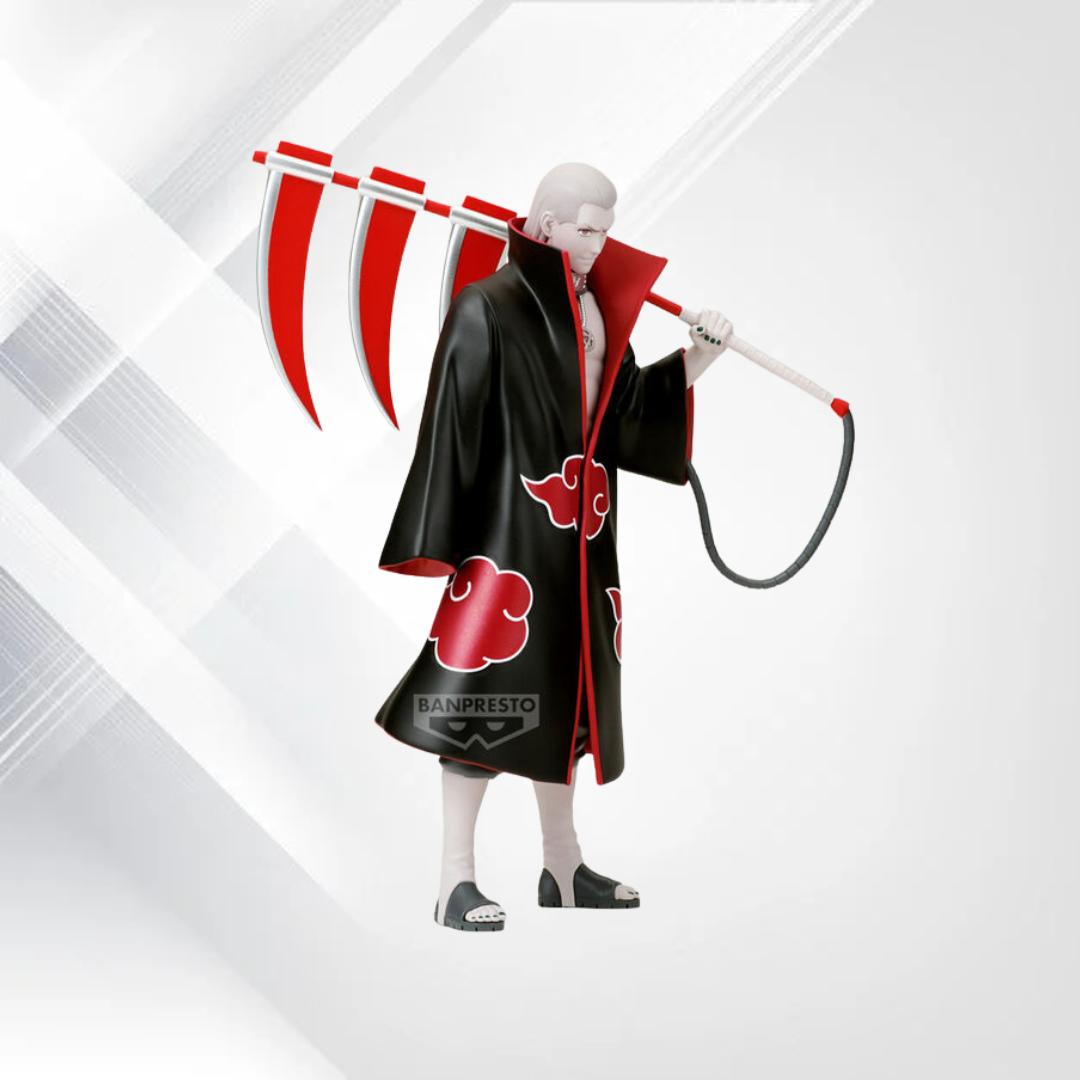 Hidan Noir Edge Collection – widok z ukosa, rozpięty płaszcz Akatsuki