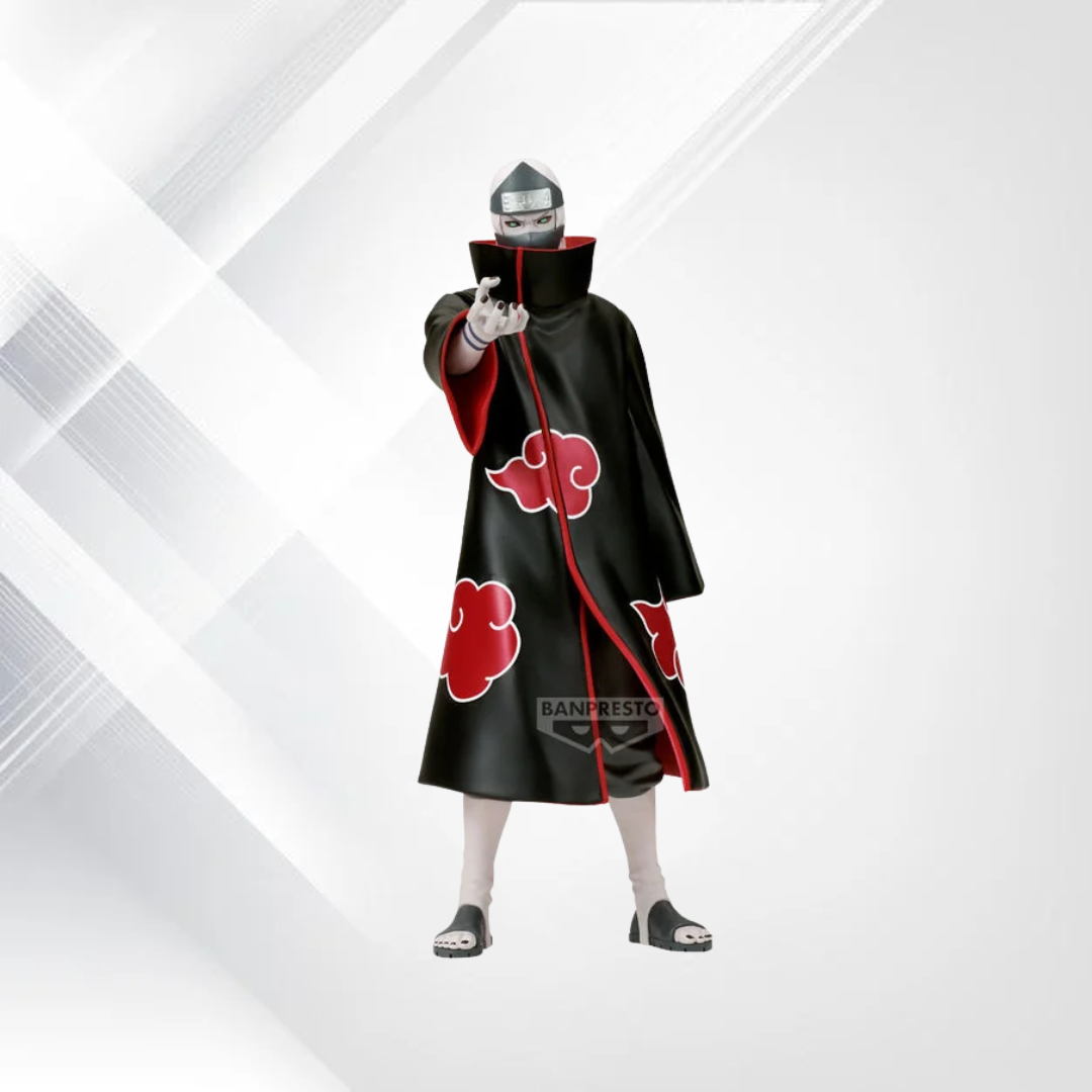 Figurka Kakuzu Noir Edge Collection 23 cm – Naruto Shippuden, Banpresto – kaptur i maska, widok z przodu