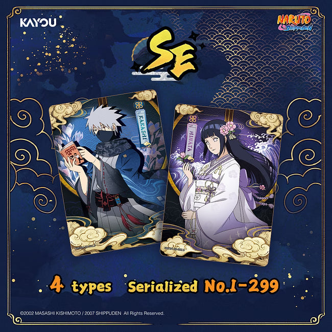 Naruto Smriti Chapter Jin – karty SE Kakashi i Hinata, numerowane 1–299