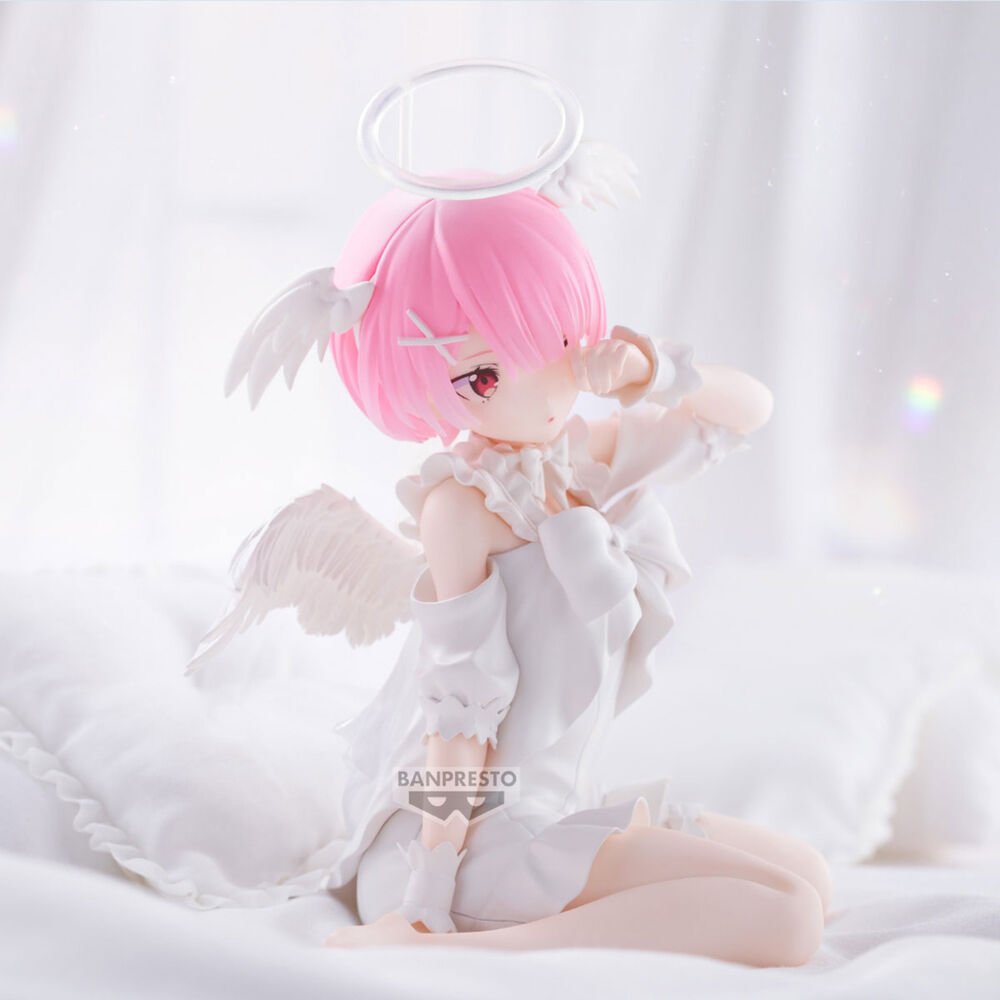 Re:Zero – Ram Sweet Angel Ver. – Relax Time – Figurka 13 cm - Senpai Store
